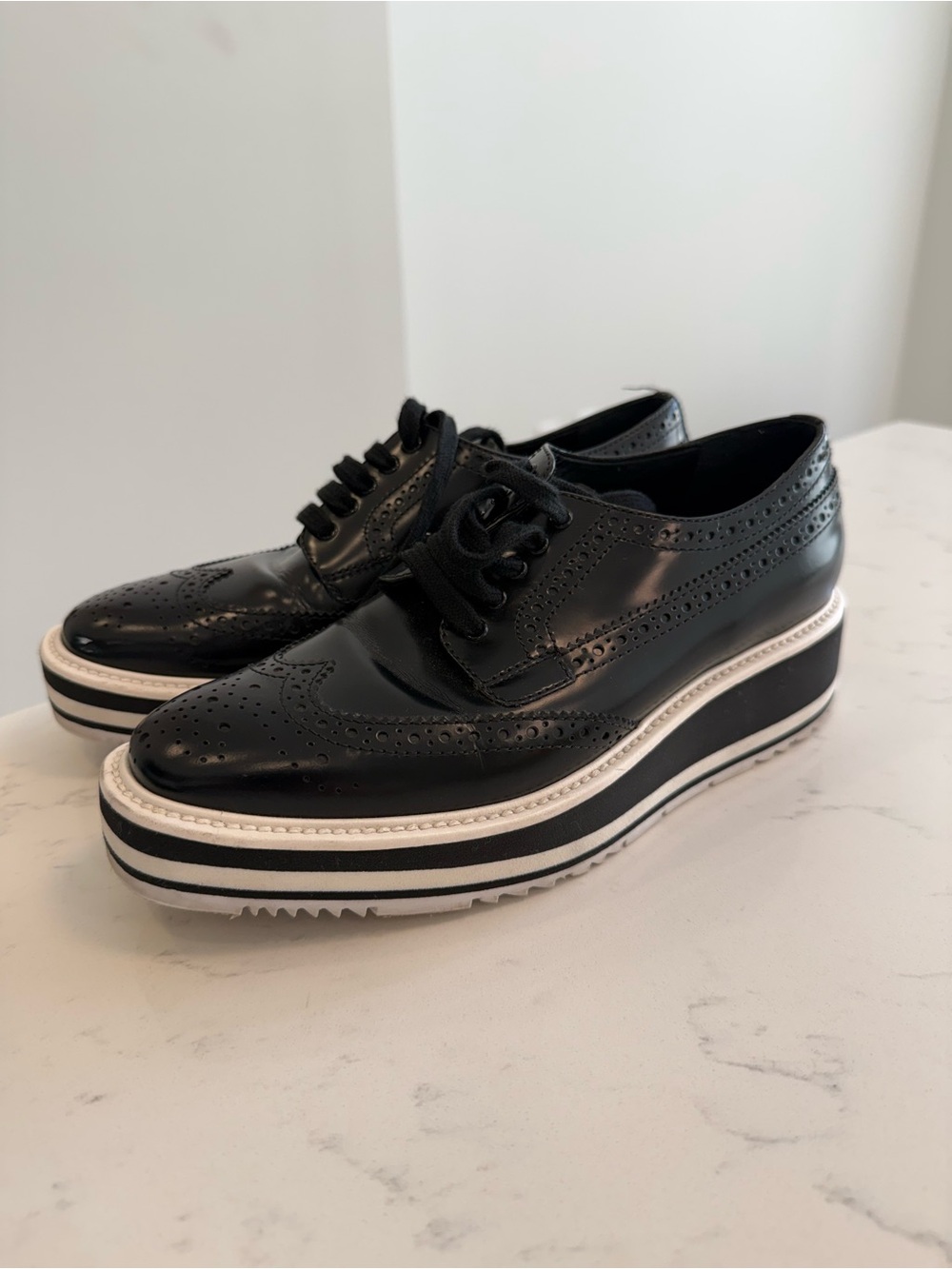 Prada Oxford Loafers - Picture 1 of 6